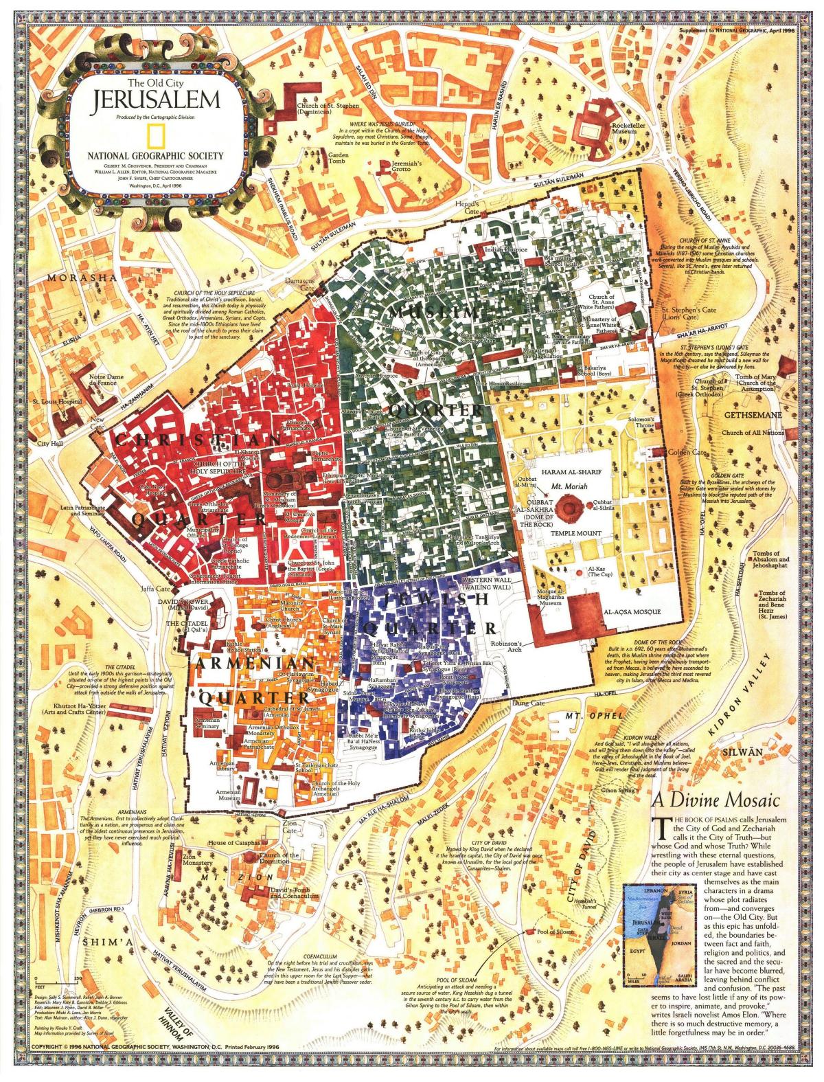Antyczna mapa Jerozolimy